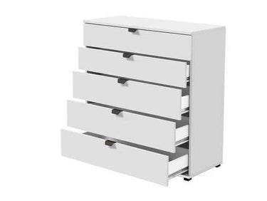 Limone Arctic White Wide 6-Drawer Chest: Modern Storage Solution for Bedrooms - UK Luxury Furniture